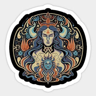 Celestial Secrets: Occult Symbolism Unveiled Sticker